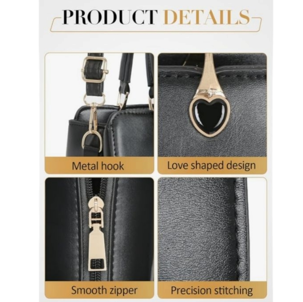 Designer Purse & Handbag Top Handle Satchel Shoulder Bag Messenger Tote Bag - Picture 7 of 12
